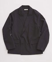メランジ ドライダブルブレスト ジャケット