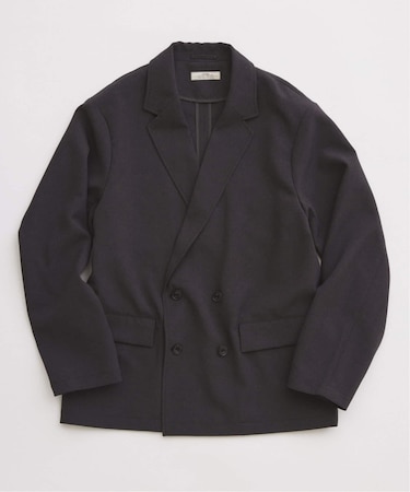 メランジ ドライダブルブレスト ジャケット