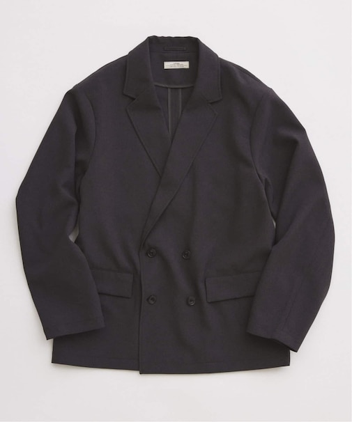 メランジ ドライダブルブレスト ジャケット