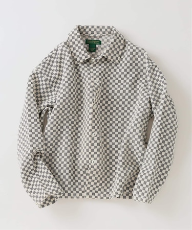 INDIA COTTON ”チェッカー” クロシェシャツ