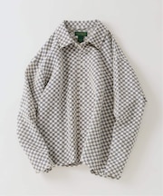 INDIA COTTON ”チェッカー” クロシェシャツ