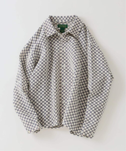 INDIA COTTON ”チェッカー” クロシェシャツ