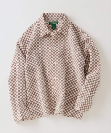 INDIA COTTON ”チェッカー” クロシェシャツ