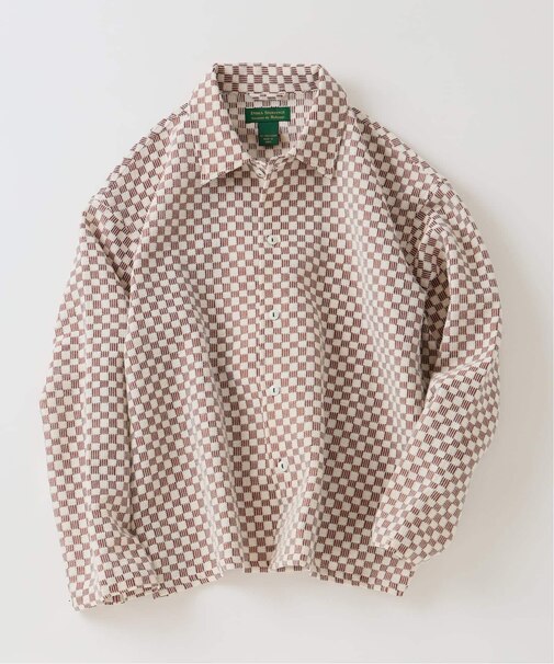 INDIA COTTON ”チェッカー” クロシェシャツ