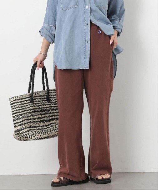 別注【Champion/チャンピオン】16s/1 Jersey PT Bleach Wash:パンツ