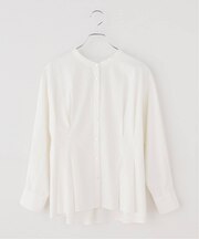 タックペプラムブラウス