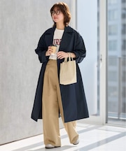 《追加2》［洗濯機洗い可］コットンナイロンライトトレンチコート