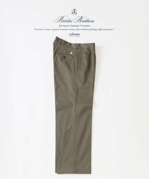 Brooks Brothersブルックスブラザーズ 別注 2プリーツスラックス Brooks Brothers / ブルックスブラザーズ 別注 2プリーツ スラックス