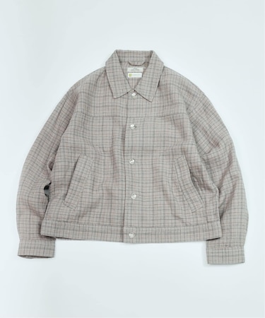 European Flax / ヨーロピアン フラックス トラッカー シャツ ブルゾン