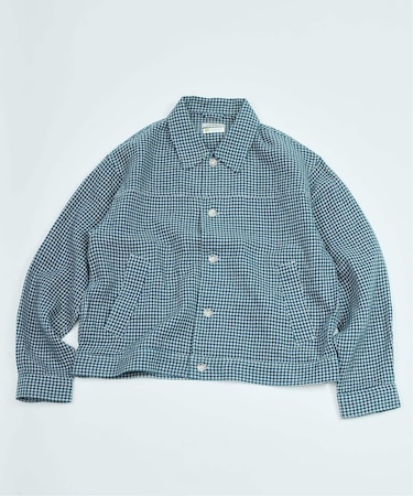 European Flax / ヨーロピアン フラックス トラッカー シャツ ブルゾン