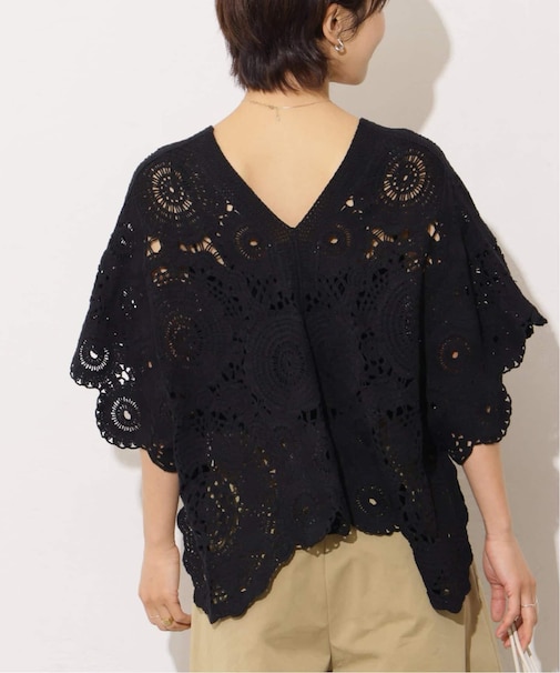 【TORRAZZO DONNA/トラッゾドンナ】クロシェポンチョ