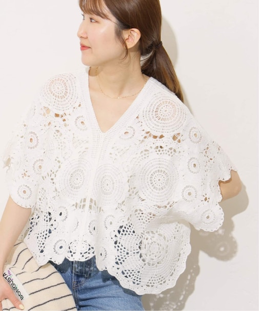 【TORRAZZO DONNA/トラッゾドンナ】クロシェポンチョ