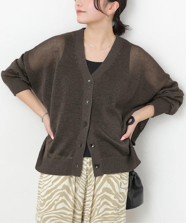 《追加 / 新色》PEリネンルーズVカーディガン