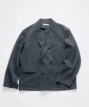 テックキャンバス  ダブルプレスト ジャケット(セットアップ対応可能)
