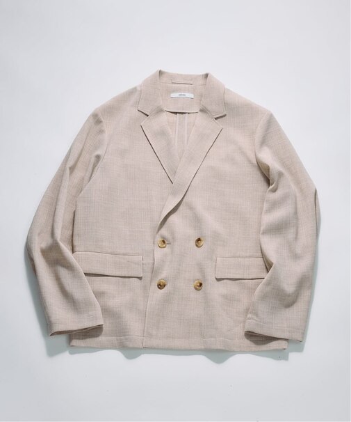 テックキャンバス  ダブルプレスト ジャケット(セットアップ対応可能)