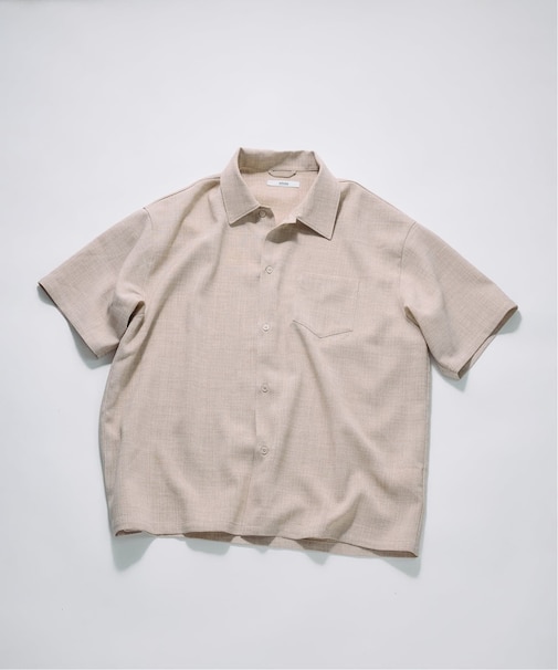 テックキャンバス レギュラーカラー 半袖シャツ(セットアップ対応可能)