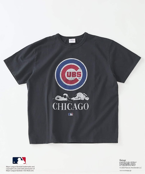 PEANUTS / ピーナッツ 別注 MLB ベースボール プリントTシャツ