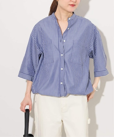 《追加 / 新色》ストライプバンドカラードロストシャツ