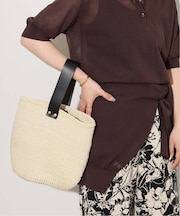 【MACHAKOS /マチャコス】 レザーハンドルカゴBAG