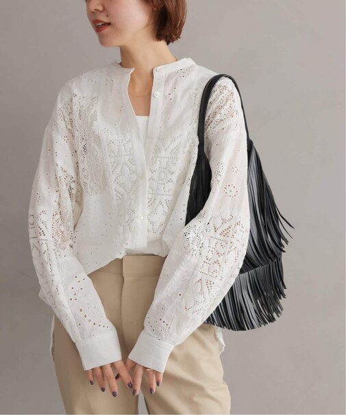 《追加2》パッチワークレースシャツ