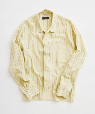 JAMES FABRIC / ジェームスファブリック レーヨンブレンド ストライプ シャツ