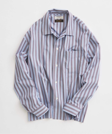 JAMES FABRIC / ジェームスファブリック レーヨンブレンド ストライプ シャツ