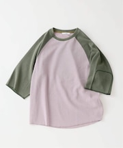 フェードワッフル ラグランTシャツ