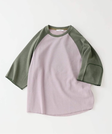 フェードワッフル ラグランTシャツ