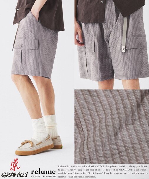 GRAMICCI / グラミチ 別注 サッカー チェック ショーツ