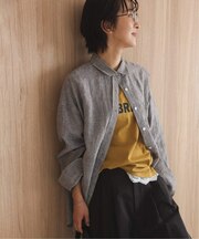 No.66フレンチリネンオーバーサイズシャツ