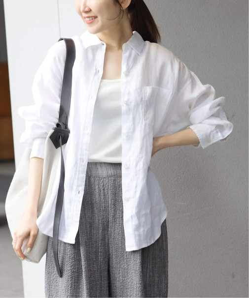 《追加 / 新色》カラーリネンオーバーサイズシャツ