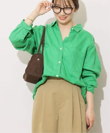 《追加 / 新色》カラーリネンオーバーサイズシャツ