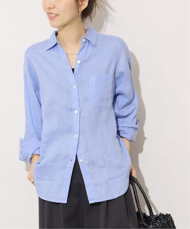 《追加 / 新色》カラーリネンオーバーサイズシャツ