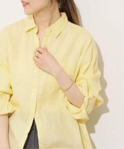 《追加 / 新色》カラーリネンオーバーサイズシャツ