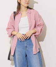 《追加 / 新色》カラーリネンオーバーサイズシャツ