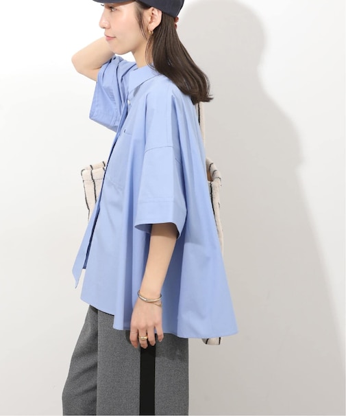 コットンブロード Aラインシャツ