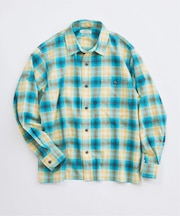 カラー オンブレ ワークシャツ