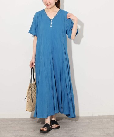 コットンボイルクリンクルマーメイドワンピース