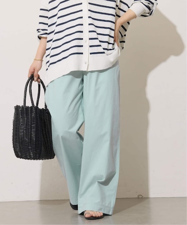 ポプリンストレートパンツ