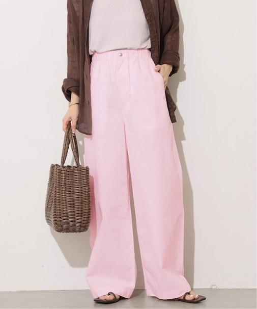 ポプリンストレートパンツ