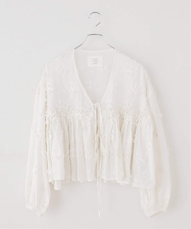【crinkle crinkle crinkle】 3D embroidery gather bolero
