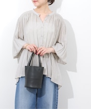 グリッタードットギャザーブラウス