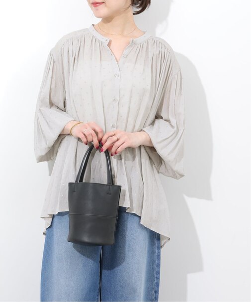 グリッタードットギャザーブラウス