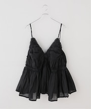 【crinkle crinkle crinkle】 frill gather volume camisole