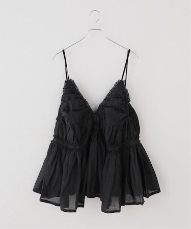 【crinkle crinkle crinkle】 frill gather volume camisole