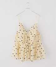 【crinkle crinkle crinkle】 frill gather volume camisole