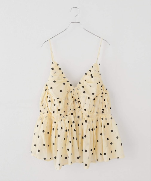 【crinkle crinkle crinkle】 frill gather volume camisole