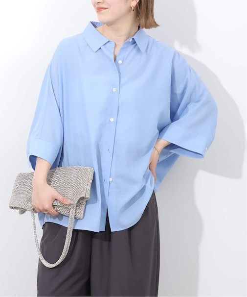 ハーフスリーブポンチョシャツ