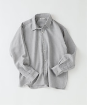 リネンブレンド メランジドビー シャツ