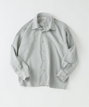 リネンブレンド メランジドビー シャツ